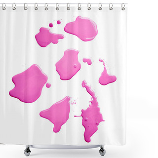Personality  The Puddle Of A Paint Spill Shower Curtains