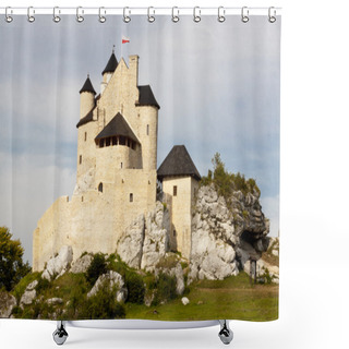 Personality  Bobolice - Old Castle. Shower Curtains