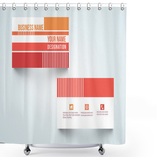 Personality  Professional Business Card Or Visiting Card Set. Shower Curtains