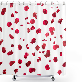 Personality  Seamless Rose Petals Shower Curtains