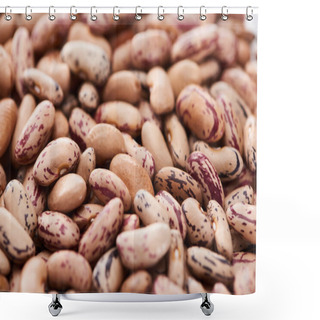 Personality  Close Up View Of Uncooked Pinto Beans Shower Curtains