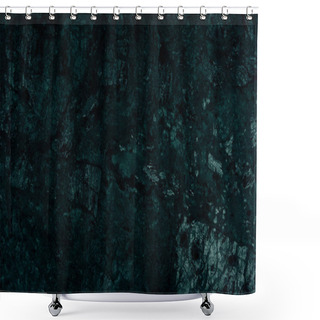 Personality  Abstract Dark Green Marble Texture Shower Curtains