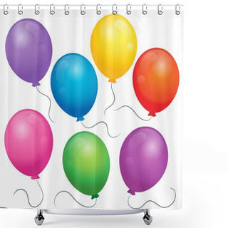 Personality  Balloons Theme Image 1 Shower Curtains