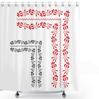 Personality  Traditional Folk Ornament Shower Curtains