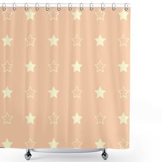 Personality  Green Pattern With Stars. Shower Curtains