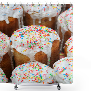 Personality  Easter Cakes Shower Curtains
