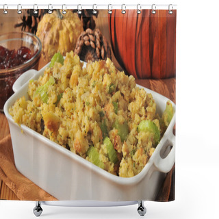 Personality  Cornbread Stuffing Shower Curtains