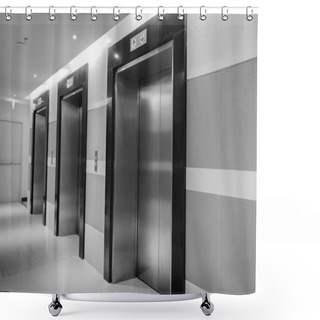Personality  Elevator Shower Curtains