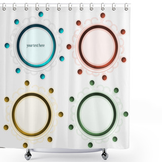 Personality  Vector Glass Web Boxes With Your Text Shower Curtains