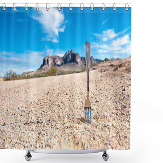 Personality  Fork In The Road Shower Curtains