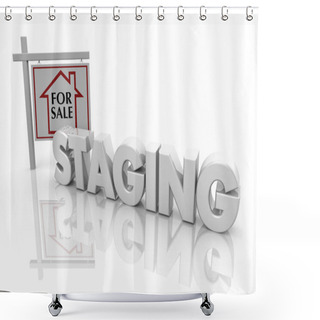 Personality  Home Staging House For Sale Open House Service 3d Render Illustration Shower Curtains