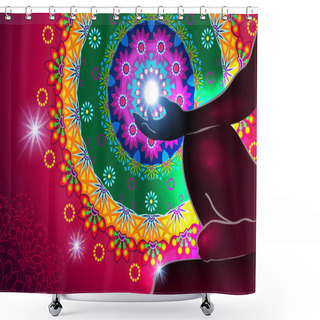 Personality  Meditation Shower Curtains