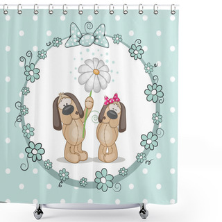 Personality  Two Dogs Shower Curtains