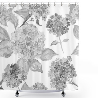 Personality  Background With Flowers And Leaves. Shower Curtains