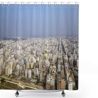 Personality  Aerial Of Dhaka In The Afternoon, Bangladesh Shower Curtains