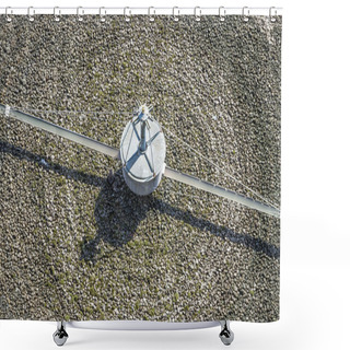 Personality  Aerial View Of Sewage Treatment Plant In UK Shower Curtains