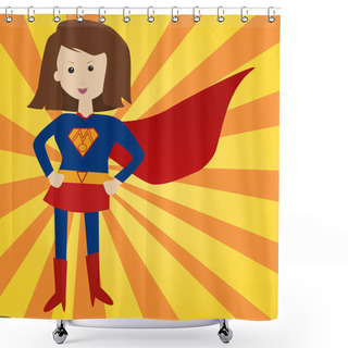 Personality  My Mom Is A Super Hero Shower Curtains