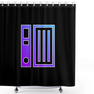 Personality  Archives Blue Gradient Vector Icon Shower Curtains