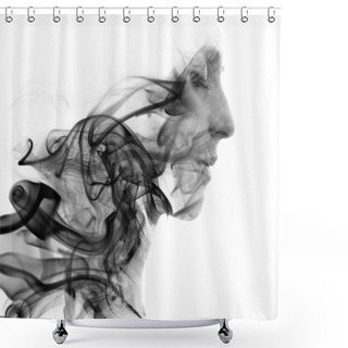 Personality  Her Beauty Lies In The Floating Mystery Of Her Existence Shower Curtains