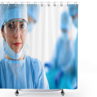 Personality  Female Surgery In The Operating Room Shower Curtains
