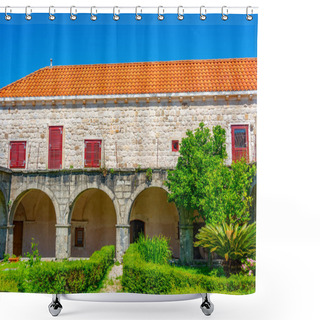 Personality  Franciscan Monastery Of Saint Vlah Near Cavtat, Croatia Shower Curtains