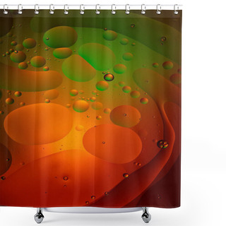 Personality  Abstract Green And Red Color Background From Mixed Water And Oil   Shower Curtains
