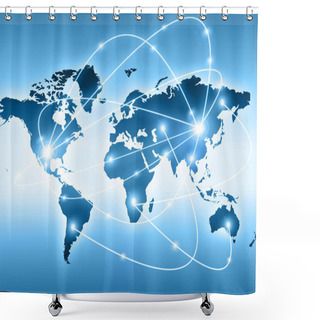 Personality  Best Internet Concept Of Global Business From Concepts Series. World Map Shower Curtains