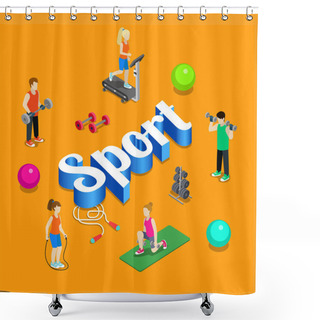 Personality  Sport Gym Modern Lifestyle Shower Curtains