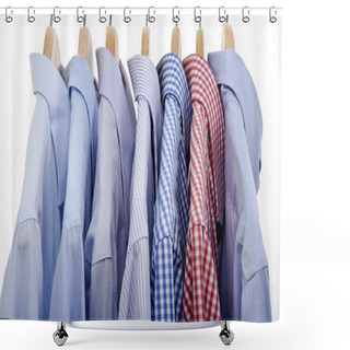Personality  Lot Of Shirts Shower Curtains