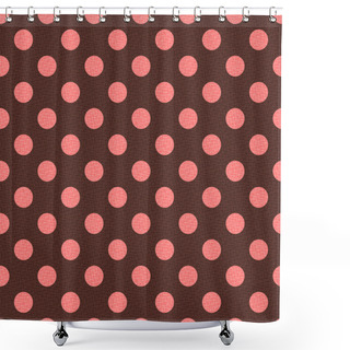 Personality  Seamless Circle Dots Pattern Shower Curtains