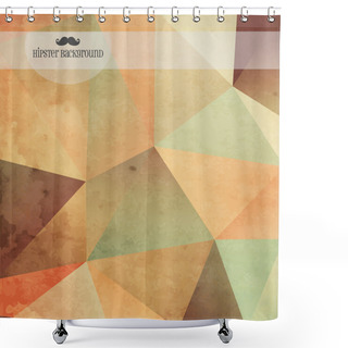 Personality  Geometric Hipster Background Shower Curtains