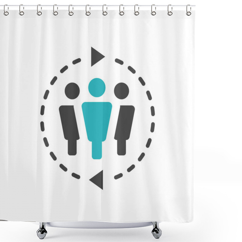 Personality  Spokesperson Icon - Person In A Marketing Position Networks & Co Shower Curtains