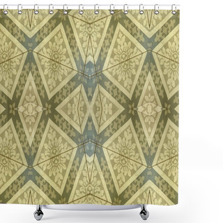 Personality  Ornament Floor Background Shower Curtains