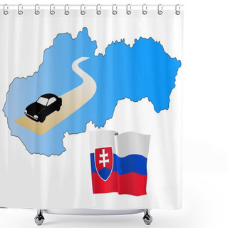 Personality  Roads Of Slovakia Shower Curtains