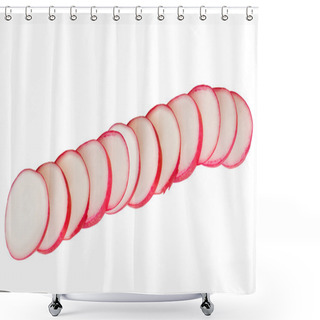 Personality  Slices Of A Radish Shower Curtains