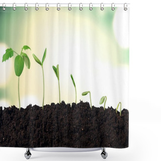 Personality  Growth Of New Life Shower Curtains