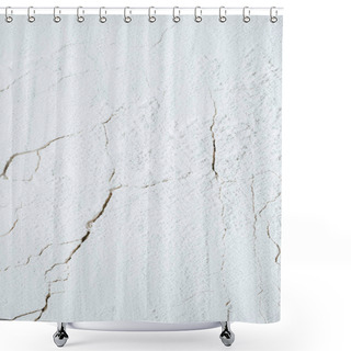 Personality  Cracked Background With White Flour Texture Shower Curtains
