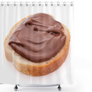 Personality  Bread With Chocolate Cream Shower Curtains