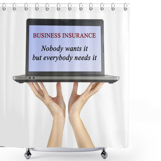 Personality  Business Insurance Shower Curtains
