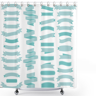 Personality  Vector Ribbons Shower Curtains