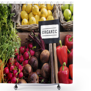 Personality  Fresh Natural Organic Product Concept Shower Curtains