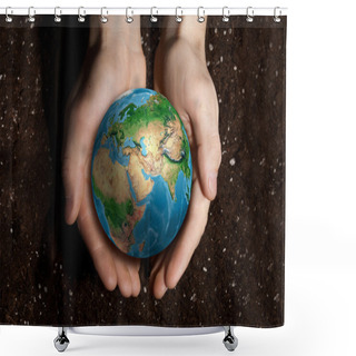 Personality  With Love And Care To Our Planet Shower Curtains