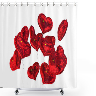 Personality  Composite Image Of I Love You Shower Curtains