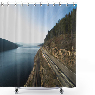 Personality  River And Road Shower Curtains