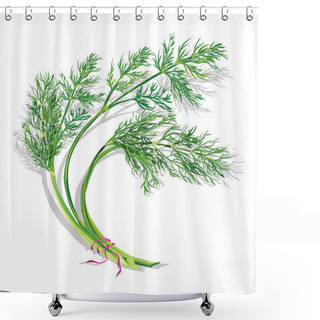 Personality  Bunch Of Dill Shower Curtains