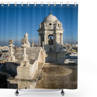 Personality  Beautiful Cadis City In Andalusia Shower Curtains