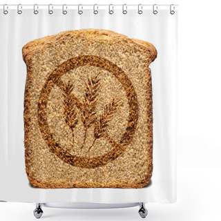 Personality  Gluten Free Bread Shower Curtains