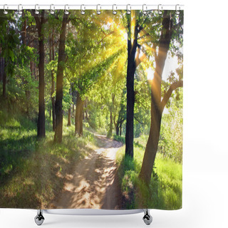 Personality  Summer Landscape Shower Curtains