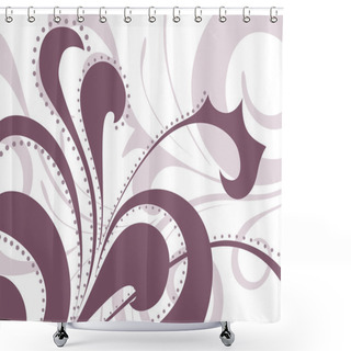 Personality  Abstract Artwork With Shadow Effect Shower Curtains