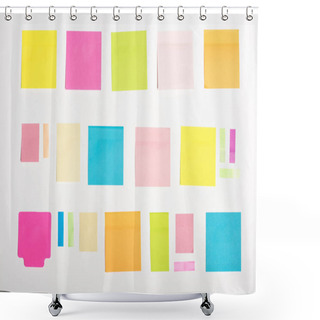 Personality  Colorful Sticky Notes Shower Curtains